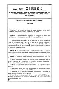 ley 1785 de 2016 - Presidencia de la República de Colombia