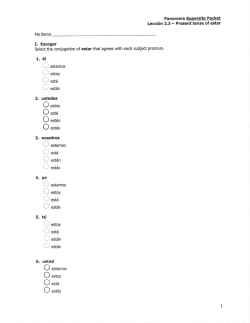 Page 1 Page 2 Page 3 Panorama Supersite Packet Lección 2.3