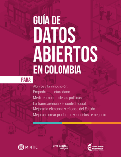Guía para la apertura de datos en Colombia