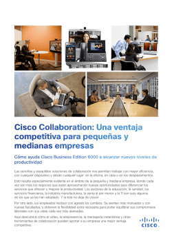 Cisco Collaboration: Una ventaja competitiva para pequeñas y