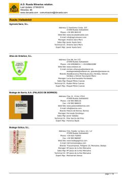 AO Rueda Wineries relation.