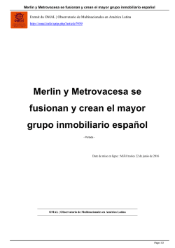 Merlin y Metrovacesa se fusionan y crean el mayor grupo