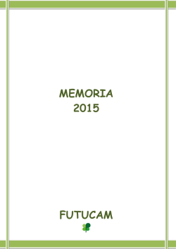 MEMORIA 2015 FUTUCAM