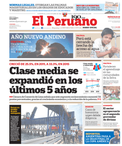 Clase media se expandió en los últimos 5 años - Peruana