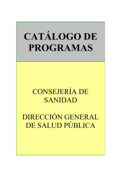 catálogo de programas - Gobierno del principado de Asturias