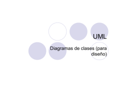 Diagramas de clases (para diseño)