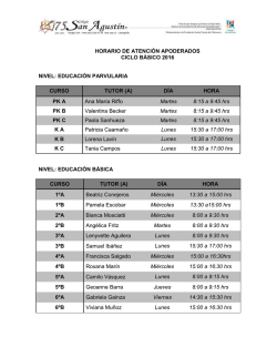 horario de atencion docentes 2016