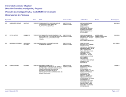 Proyectos de investigación 2012 modalidad