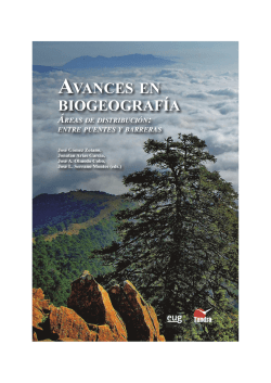 avances en biogeografèa - Repositorio de la Universidad de Oviedo