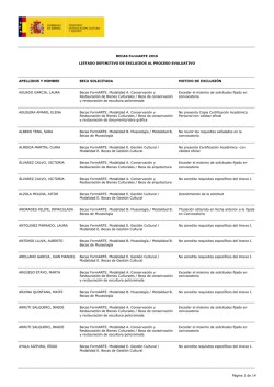 Lista definitiva de excluidos