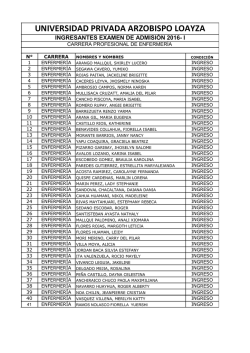 Enfermería - Universidad Arzobispo Loayza
