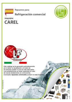 Catálogo Refrigeración CAREL
