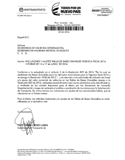 os - Ministerio de Transporte