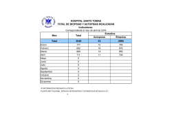 HOSPITAL SANTO TOMAS TOTAL DE BIOPSIAS Y AUTOPSIAS
