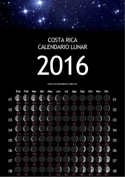 COSTA RICA CALENDARIO LUNAR