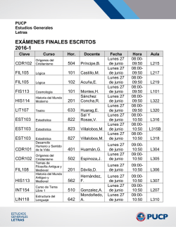 aulas de exámenes finales escritos y rezagados 2016-1