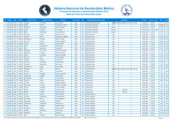 Residentado Medico 2016