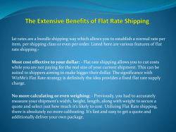 The Extensive Benefits of Flat Rate Shipping