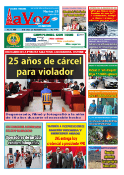 martes 28 de junio de 2016 - Diario La Voz de Ayacucho