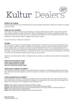Más info. - Kultur Dealers