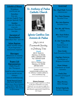 St. Anthony of Padua Catholic Church Iglesia Cat&oacute;lica San Antonio