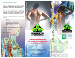 Folleto Sistema Osteomuscular