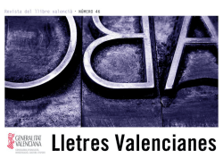 Revista Lletres Valencianes núm. 46