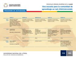 Una escuela para la comunidad de aprendizaje en red (PROCOAS