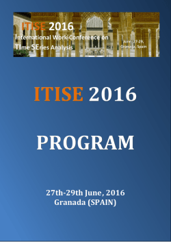 tentative version of itise program