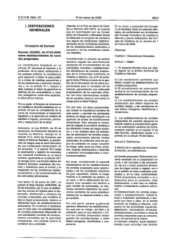 Decreto 22/2006, de 07-03-2006, sobre establecimientos de