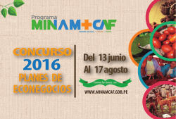 Banner - Programa MINAM + CAF