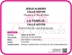 ALBEIRO DE JESUS CALLE HOYOS CALLE HOYOS