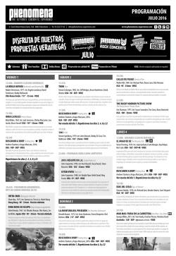 DISFRUTA DE NUESTRAS PROPUESTAS