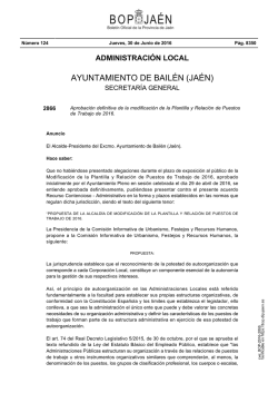 ayuntamiento de bailén - Boletín Oficial de la Provincia de Jaén