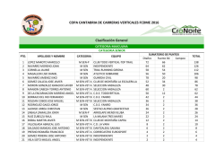 COPA CANTABRIA DE CARRERAS VERTICALES FCDME 2016