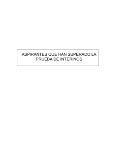 aspirantes que entran en lista de interinos