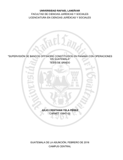 "supervisión de bancos offshore constituidos en panamá con