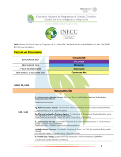 adaptación - Instituto Nacional de Ecología y Cambio Climático