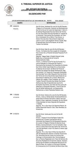 Visual FoxPro - Tribunal Superior de Justicia del Estado de Puebla