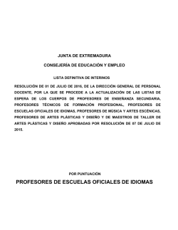Listado por puntuación