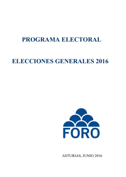 Programa 2016 - Foro Asturias