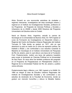 Alicia Ziccardi Contigiani Alicia Ziccardi es una reconocida