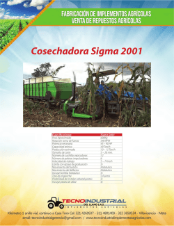 Cosechadora Sigma 2001