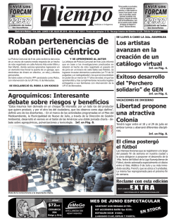 Roban pertenencias de un domicilio céntrico