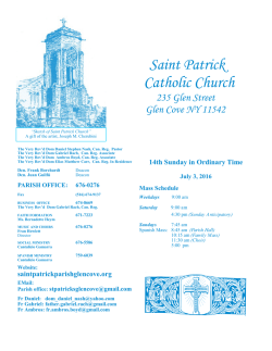 7-3-16 - St. Patrick`s Catholic Church