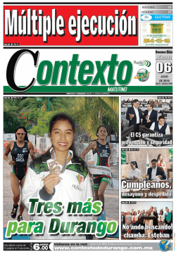 Cumpleaños - Periódico Contexto de Durango