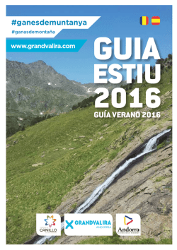 guía verano 2016 - Comú de la parròquia de Canillo
