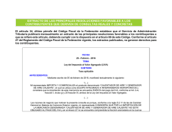 extracto de las principales resoluciones favorables a los