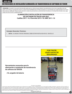 instrucciones de instalación/eliminación: de