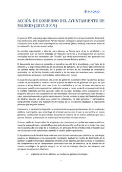 Acci&oacute;n de Gobierno del Ayuntamiento de Madrid